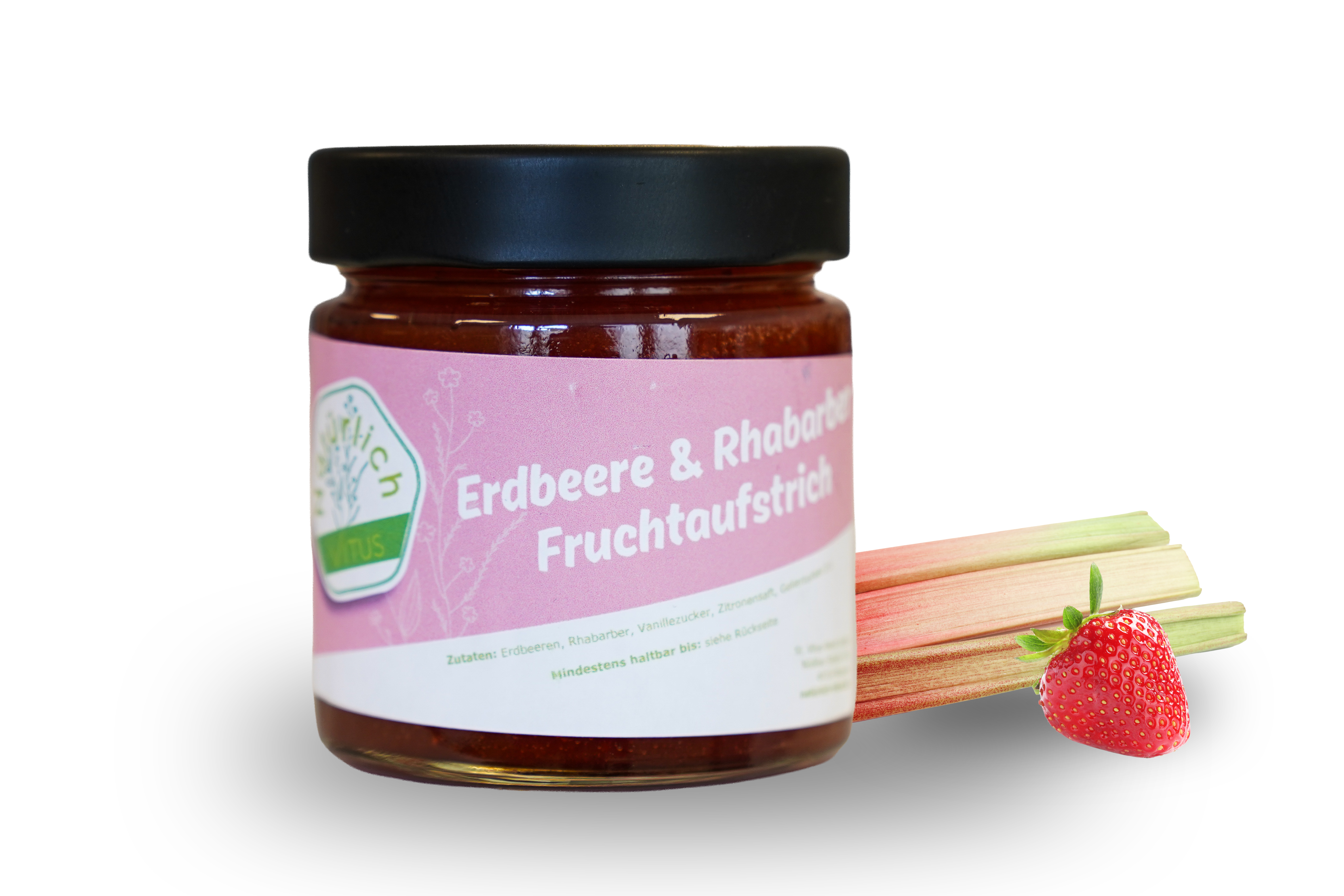 Erdbeer Rhabarber Fruchtaufstrich